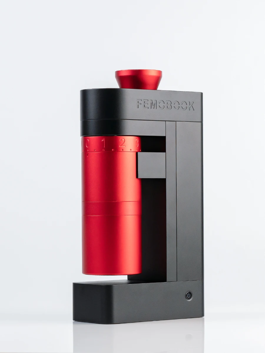 Coffee Bean Grinder Electric - FEMOOK A5 電動コーヒーグラインダー、イタリアの手淹れコーヒー豆、ポータブル家庭用ハイパワー粉砕器具