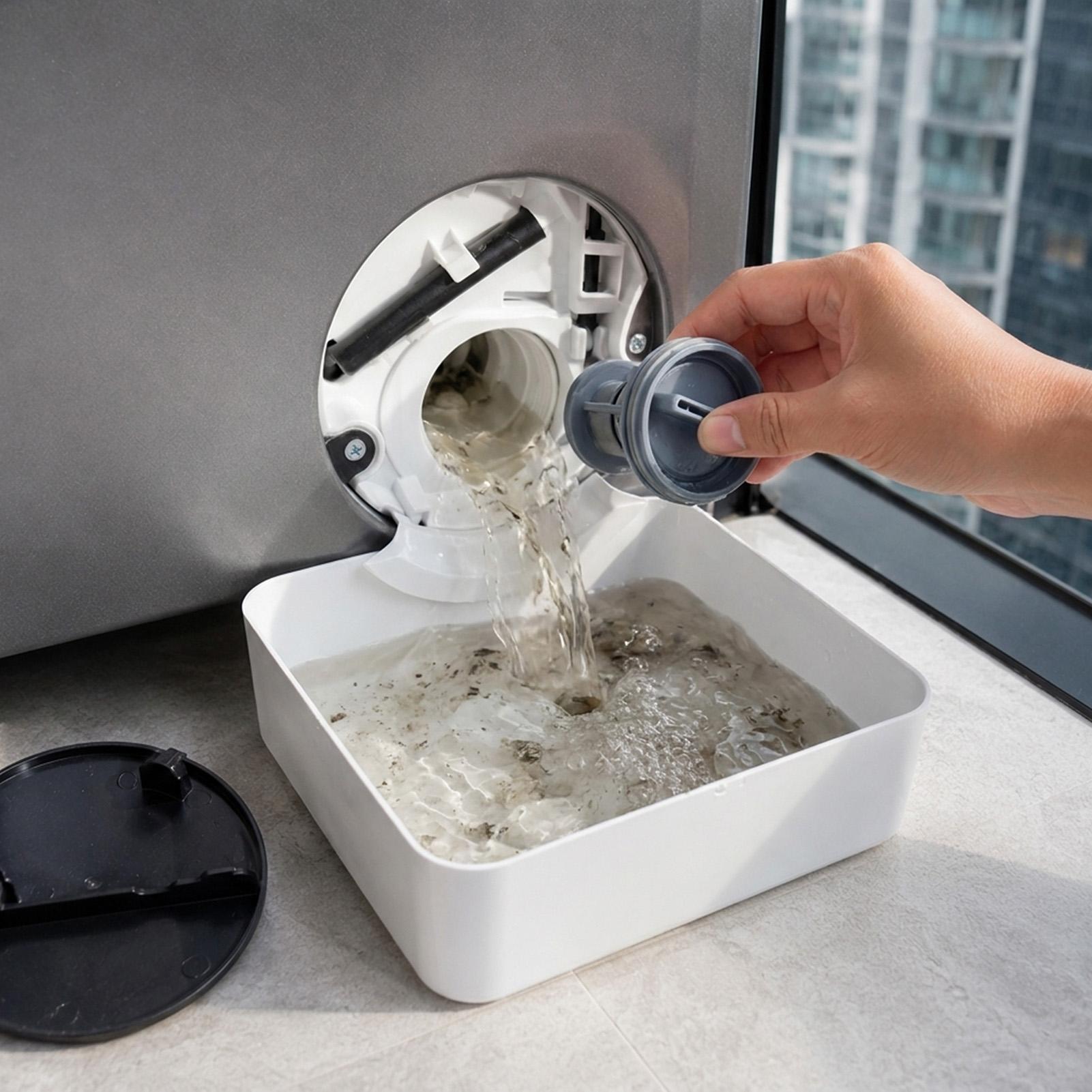 洗濯機排水トレイ、水受けボックス、漏れ防止トレイ、糸くずフィ - Home Appliances のレビューと価格
