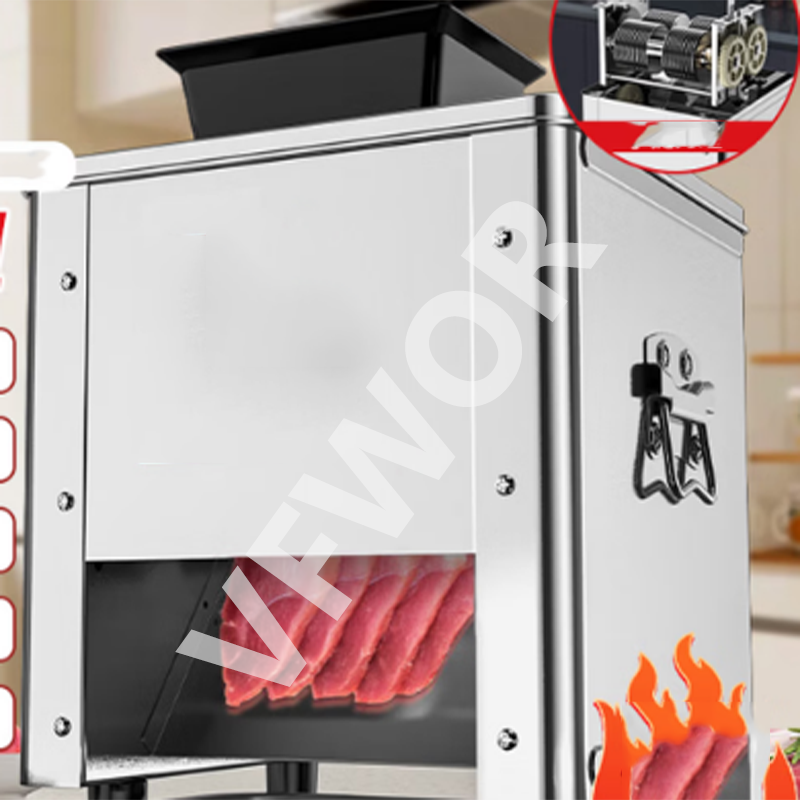 新型小型業務用家庭用自動携帯式生鮮肉果物野菜スライサー - Automatic Meat Slicer Home のレビューと価格