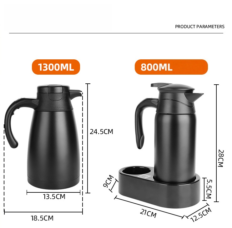 スマート12V/24V車載用電気ケトル ステンレス製カップ付 - Electric Kettle Temperature Control のレビューと価格