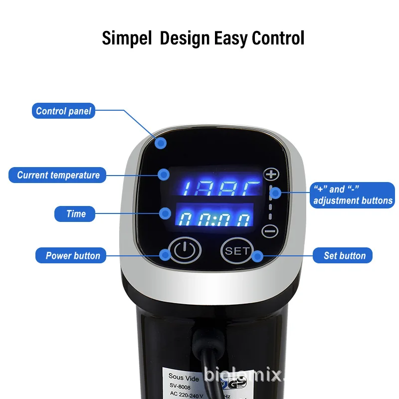 IPX7防水真空調理器、精密調理器、浸漬循環器、真空フードク - Digital Sous Vide Precision Cooker のレビューと価格