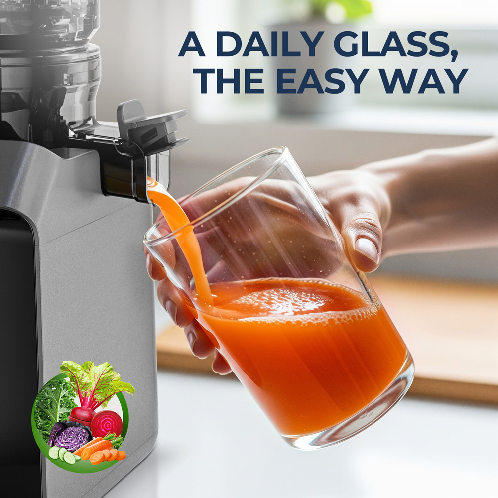 ROUNY コールドプレス抽出器、フィルター不要、簡単洗浄、 - Electric Slow Juicer Cold Press のレビューと価格